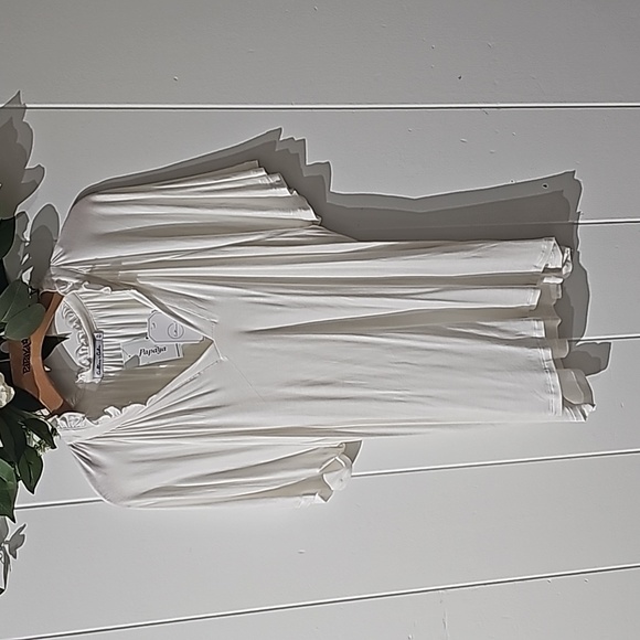 Culture Code Women's White Ruffled Neck Blouse Top Size XL - Picture 3 of 6